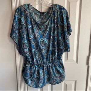 Covington blouse size med Blues
